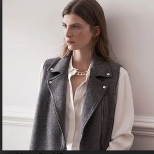 Club Monaco grey wool vest, small